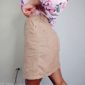 Tan Corduroy skirt